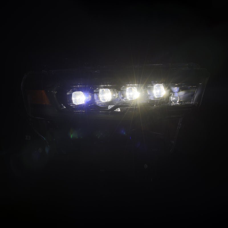 AlphaRex 25-26 Dodge Ram 1500 NOVA LED Proj Headlights- Alpha-Black w/Activ Lit/Seq Signal/Switchbk-Headlights-AlphaRex