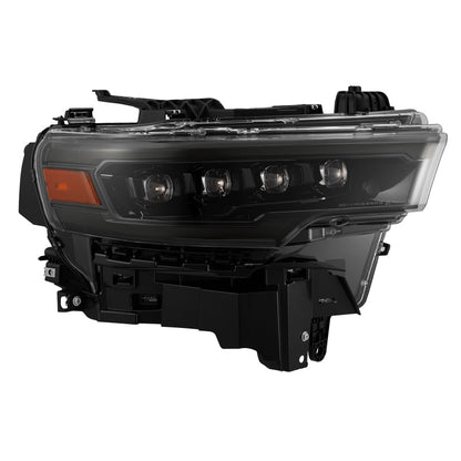 AlphaRex 25-26 Dodge Ram 1500 NOVA LED Proj Headlights- Alpha-Black w/Activ Lit/Seq Signal/Switchbk-Headlights-AlphaRex