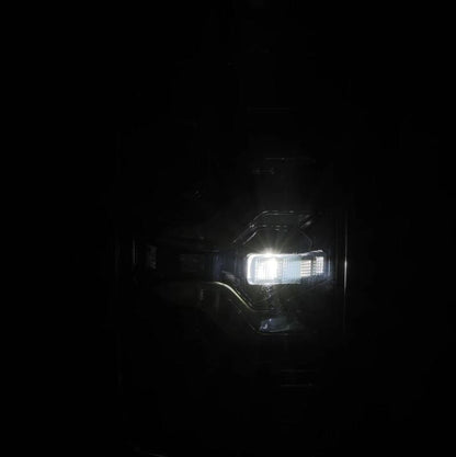 AlphaRex 87-96 Ford Bronco/F-150 Luxx-Series LED Tail Lights - Alpha-Black-Headlights-AlphaRex