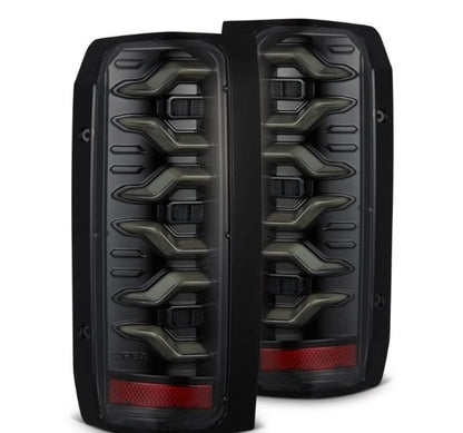 AlphaRex 87-96 Ford Bronco/F-150 Luxx-Series LED Tail Lights - Alpha-Black-Headlights-AlphaRex