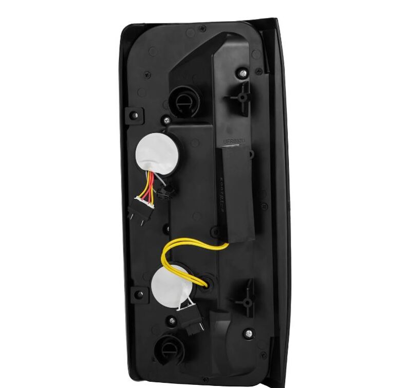 AlphaRex 87-96 Ford Bronco/F-150 Luxx-Series LED Tail Lights - Black-Headlights-AlphaRex