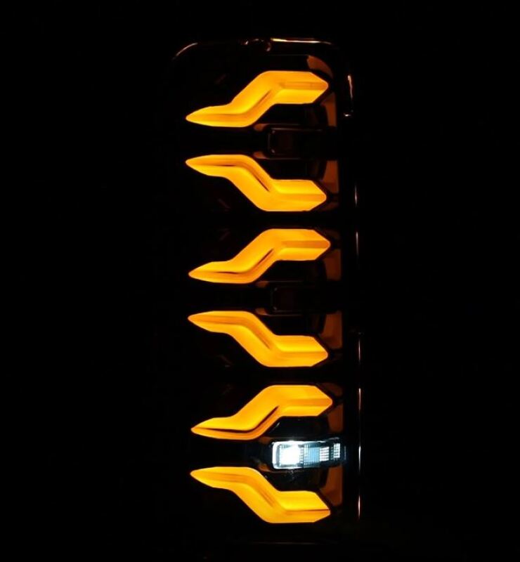 AlphaRex 87-96 Ford Bronco/F-150 Luxx-Series LED Tail Lights - Black-Headlights-AlphaRex