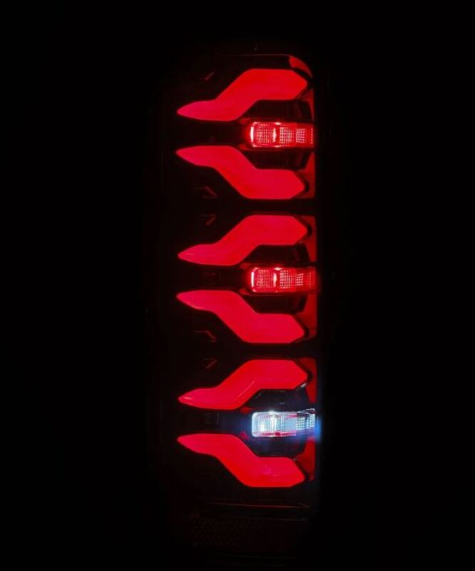 AlphaRex 87-96 Ford Bronco/F-150 Luxx-Series LED Tail Lights - Black Red-Headlights-AlphaRex