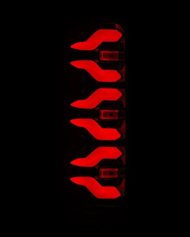 AlphaRex 87-96 Ford Bronco/F-150 Luxx-Series LED Tail Lights - Black Red-Headlights-AlphaRex