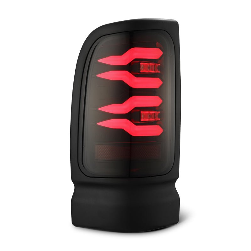AlphaRex 94-01 Dodge Ram 1500/2500/3500 LUXX-Series LED Tail Lights - Black/Red-Tail Lights-AlphaRex