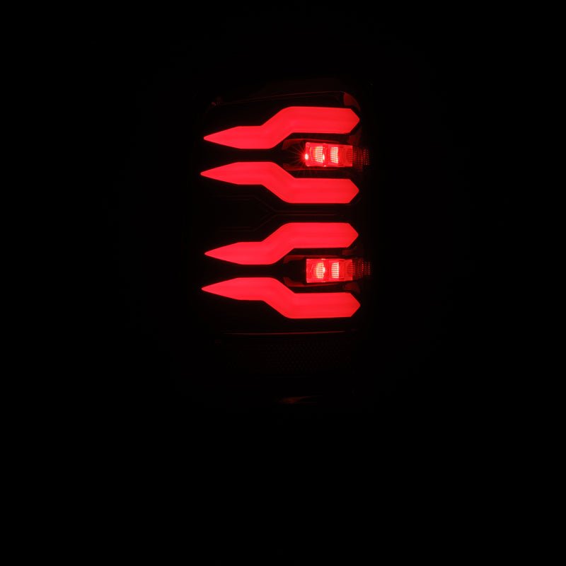 AlphaRex 94-01 Dodge Ram 1500/2500/3500 LUXX-Series LED Tail Lights - Black/Red-Tail Lights-AlphaRex