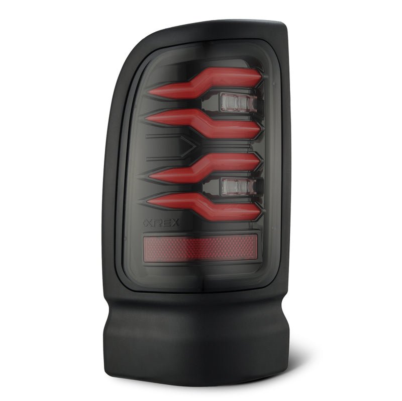 AlphaRex 94-01 Dodge Ram 1500/2500/3500 LUXX-Series LED Tail Lights - Black/Red-Tail Lights-AlphaRex