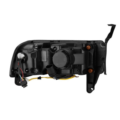 AlphaRex 94-01 RAM 1500 LUXX LED Proj Headlights Alpha-Blk w/Activ Light/Seq Signal/SB DRL-Headlights-AlphaRex