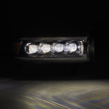 AlphaRex 94-01 RAM 1500 NOVA LED Proj Headlights Alpha-Blk w/Activ Light/Seq Signal/SB DRL-Headlights-AlphaRex