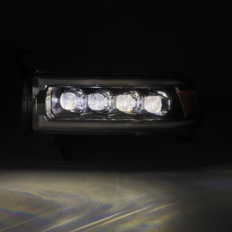 AlphaRex 94-01 RAM 1500 NOVA LED Proj Headlights Blk w/Activ Light/Seq Signal/SB DRL-Headlights-AlphaRex