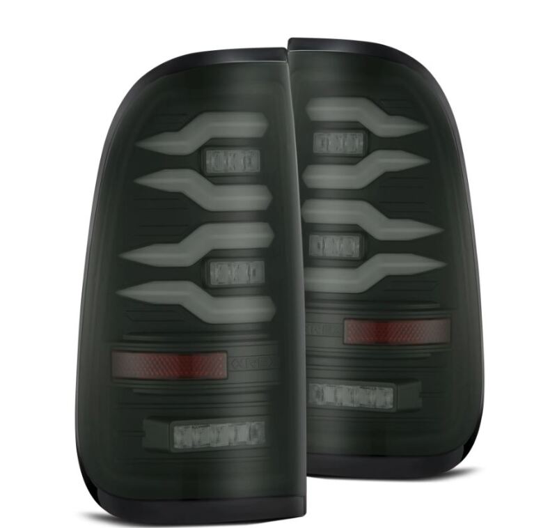AlphaRex 97-03 Ford F150 / 99-16 Ford F250/F350/F450/F550 LUXX-Series LED Tail Lights - Black-Headlights-AlphaRex
