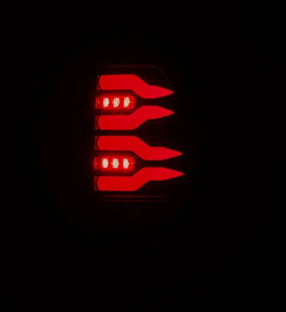 AlphaRex 97-03 Ford F150 / 99-16 Ford F250/F350/F450/F550 LUXX-Series LED Tail Lights - Black/Red-Headlights-AlphaRex
