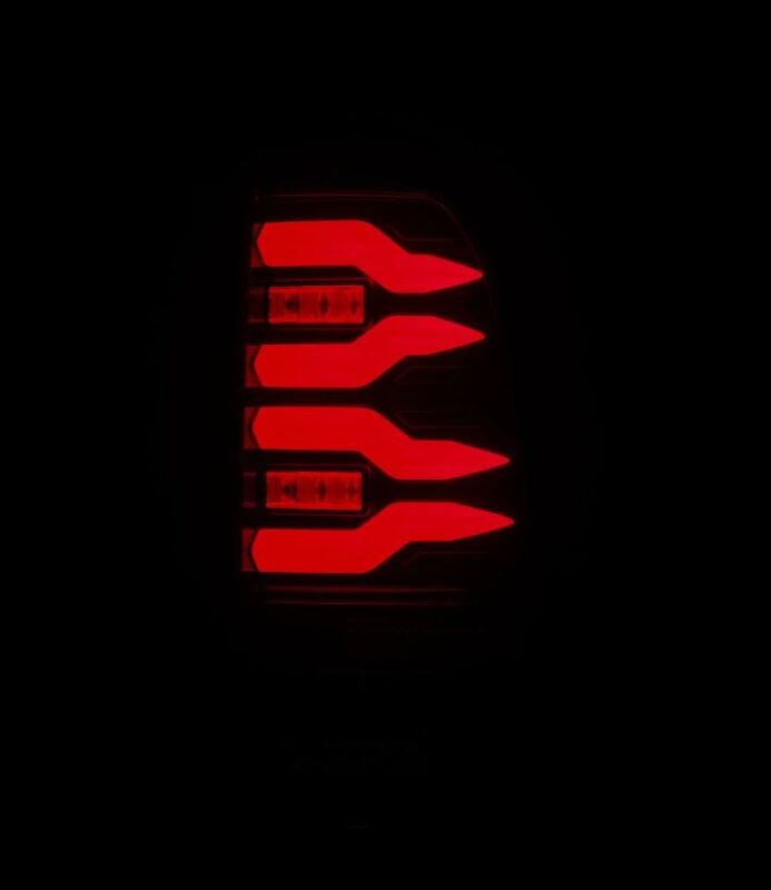 AlphaRex 97-03 Ford F150 / 99-16 Ford F250/F350/F450/F550 LUXX-Series LED Tail Lights - Black/Red-Headlights-AlphaRex