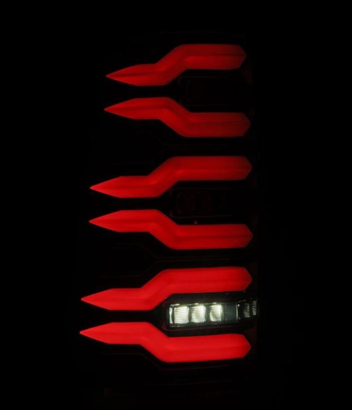 AlphaRex 99-06 Chevrolet Silverado/99-06 GMC Sierra LUXX-Series LED Tail Lights - Black-Wiring Connectors-AlphaRex