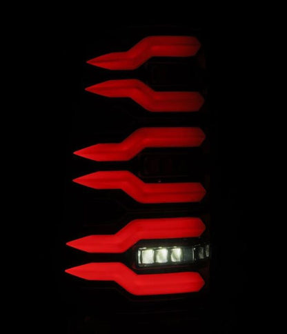 AlphaRex 99-06 Chevrolet Silverado/99-06 GMC Sierra LUXX-Series LED Tail Lights - Black-Wiring Connectors-AlphaRex