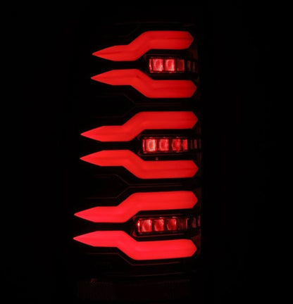 AlphaRex 99-06 Chevrolet Silverado/99-06 GMC Sierra LUXX-Series LED Tail Lights - Black-Wiring Connectors-AlphaRex