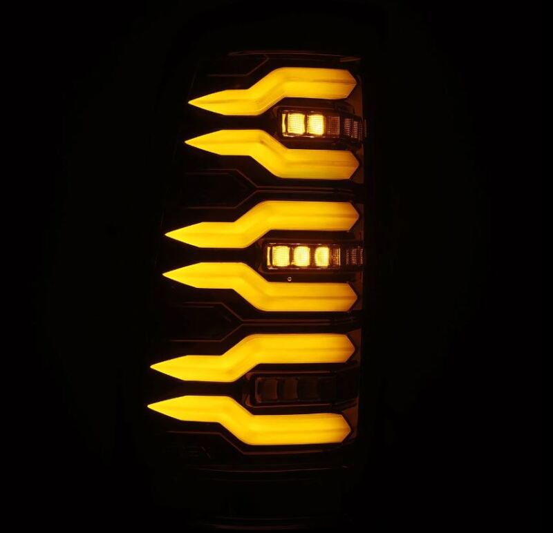 AlphaRex 99-06 Chevrolet Silverado/99-06 GMC Sierra LUXX-Series LED Tail Lights - Black-Wiring Connectors-AlphaRex