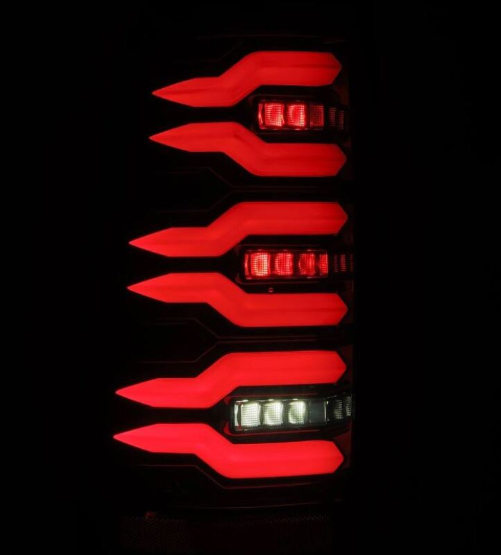 AlphaRex 99-06 Chevrolet Silverado/99-06 GMC Sierra LUXX-Series LED Tail Lights - Black-Wiring Connectors-AlphaRex