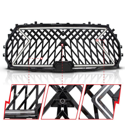 Anzo 22 - 24 Toyota Tundra Full LED Light Tube Front Grille w/ Initiation & Running Light Headlights