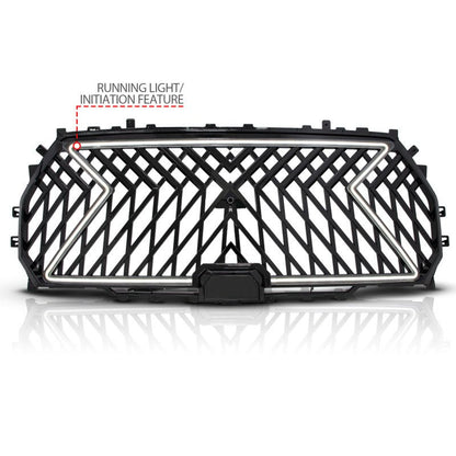 Anzo 22 - 24 Toyota Tundra Full LED Light Tube Front Grille w/ Initiation & Running Light Headlights