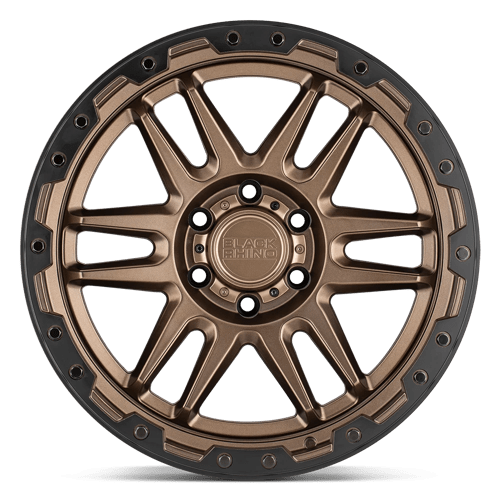 Black Rhino APACHE Matte Bronze W/ Blk Rg & Bolts 17x8.5 0 6x135mm 87.1mm