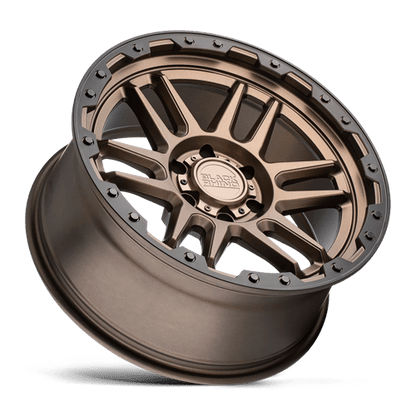 Black Rhino APACHE Matte Bronze W/ Blk Rg & Bolts 17x8.5 0 6x135mm 87.1mm