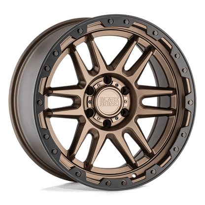 Black Rhino APACHE Matte Bronze W/ Blk Rg & Bolts 18x9 -18 6x139.7mm 112.1mm