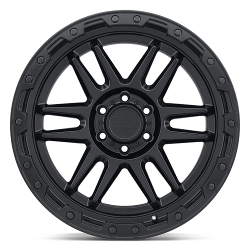 Black Rhino APACHE Matte Black W/ Black Bolts 20x9 -18 6x139.7mm 112.1mm