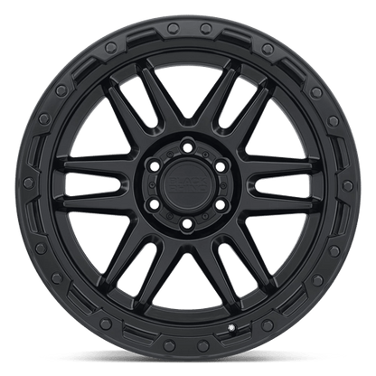 Black Rhino APACHE Matte Black W/ Black Bolts 20x9 -18 6x139.7mm 112.1mm
