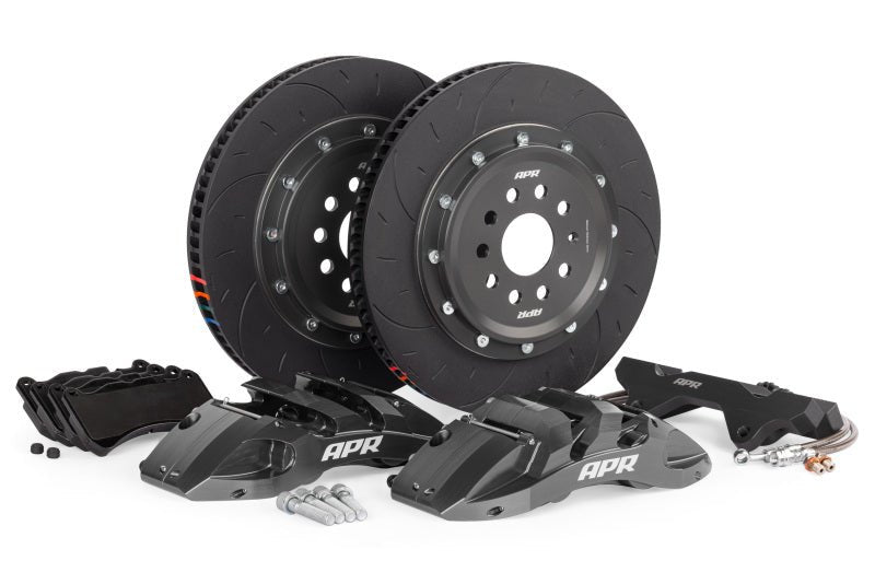 APR 16-23 Audi TT/TTS Quattro 370x34mm 6-Piston Big Brake Kit (MQB/MQBEVO 340mm) - Front - Grey-Brake Kits - Performance Slot-APR