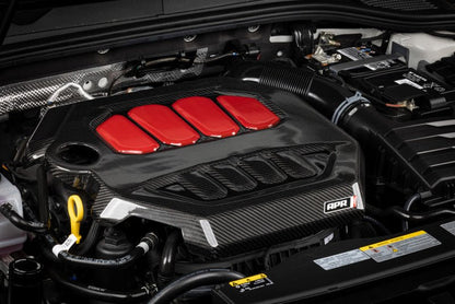 APR 22-26 Audi A3/A3 Quattro/S3/VW Golf R/GTI EA888.4 (8Y/MK8) 2.0T Twill Carbon Fiber Engine Cover-Engine Covers-APR