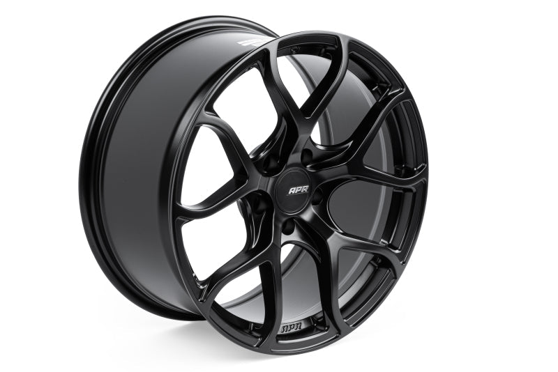 APR A01 Flow Formed - 18x8.5 - 5x112 - ET45 - 66.5mm Center Bore - Satin Black Wheel-Wheels - Cast-APR