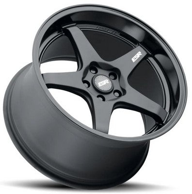 ESR Wheels AP5 Matte Black Gloss Black Lip 18x8.5 -99 Custom 999mm