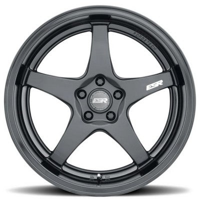 ESR Wheels AP5 Matte Black Gloss Black 18x9.5 +22 5x114.3mm 72.6mm