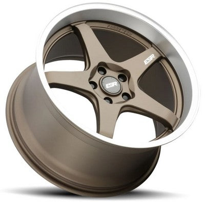 ESR Wheels AP5 Matte Bronze Machined Lip 18x8.5 +30 5x114.3mm 72.6mm