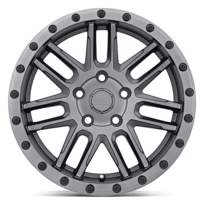 Black Rhino ARCHES Matte Brushed Gunmetal Blk Blt 17x9.5 +12 6x114.3mm 76.1mm