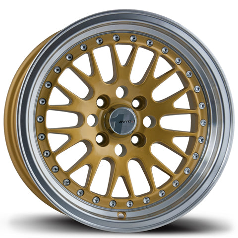 AVID.1 AV-12 Gold 15x8 +25 4x100mm 73.1mm
