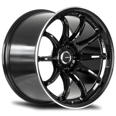 AVID.1 AV-40 Gloss Black - Machined Edge 18x8.5 +35 5x114.3mm 73.1mm
