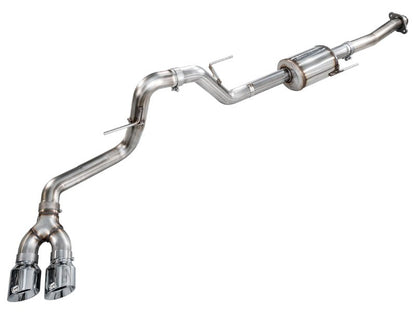 AWE 21 - 25 Ford F150 (14th Gen Reg Cab) Cat - Back Exhaust - 4.5in Dual Side Exit Chrome Tips Catback