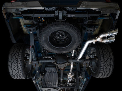 AWE 21 - 25 Ford F150 (14th Gen Reg Cab) Cat - Back Exhaust - 4.5in Dual Side Exit Chrome Tips Catback