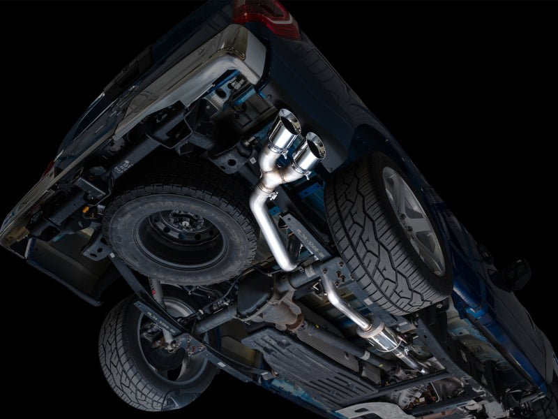 AWE 21 - 25 Ford F150 (14th Gen Reg Cab) Cat - Back Exhaust - 4.5in Dual Side Exit Chrome Tips Catback