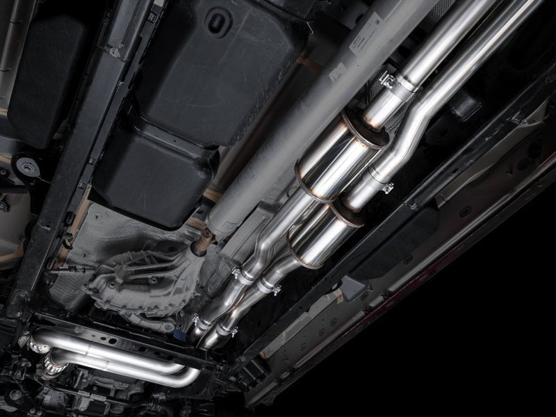 AWE 25+ RAM 1500 3.0TT 0FG Catback Touring Exhaust - Chrome Silver Tips Catback