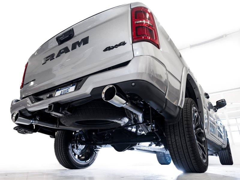 AWE 25+ RAM 1500 3.0TT 0FG Catback Touring Exhaust - Chrome Silver Tips Catback