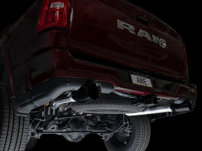 AWE 25+ RAM 1500 3.0TT 0FG Catback Touring Exhaust - Diamond Black Tips Catback