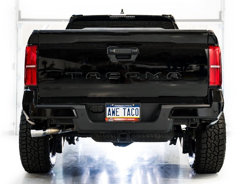 AWE Exhaust for 4th Gen Toyota Tacoma Dual Chrome Silver Tips Catback