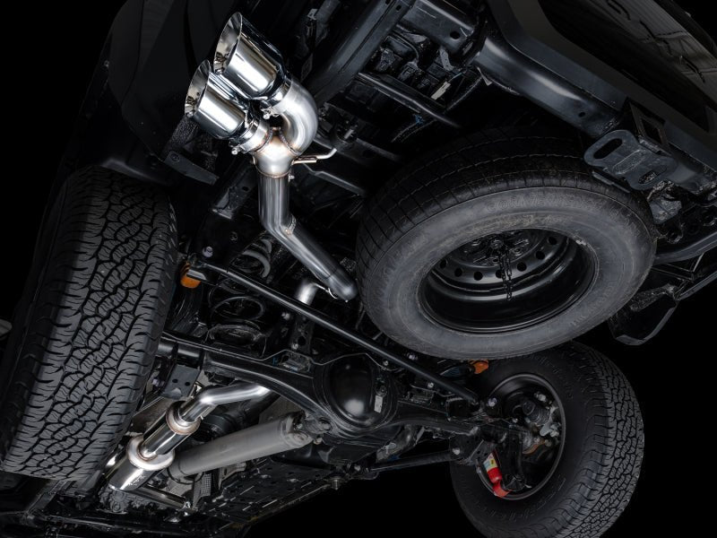 AWE Exhaust for 4th Gen Toyota Tacoma Dual Chrome Silver Tips Catback