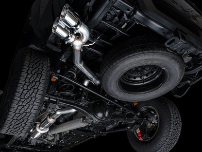 AWE Exhaust for 4th Gen Toyota Tacoma Dual Chrome Silver Tips Catback