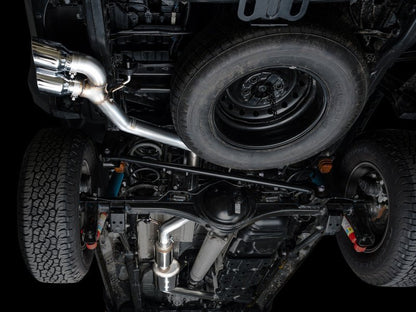 AWE Exhaust for 4th Gen Toyota Tacoma Dual Chrome Silver Tips Catback