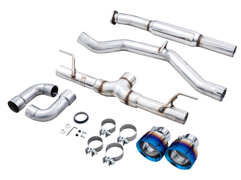 AWE Track Edition Exhaust for Subaru BRZ / Toyota GR86 / Toyota 86 / Scion FR-S - Vapor Blue Tips-Catback-AWE Tuning