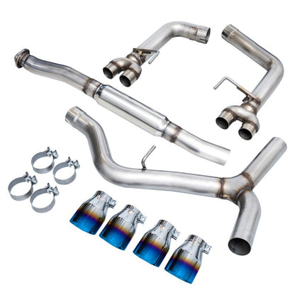 AWE Tuning 12-14 Subaru WRX STI Sedan Track Edition Exhaust - Vapor Blue Quad Tips (102mm)-Catback-AWE Tuning